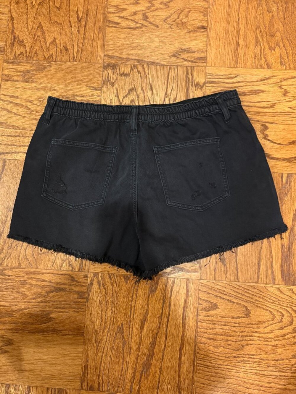 Aerie Daydream Denim Short Women's Black Large - Picture 2 of 4